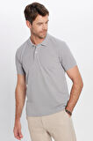 Erkek Slim Fit Dar Kesim Pamuklu Yumuşak Dokulu Serin Tutan Kumaş Düz Pike Polo Yaka Tişört