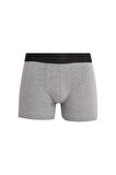 Erkek 2'li Pamuk Likralı Esnek Kumaş Boxer
