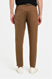 Erkek Regular Fit Rahat Kesim Kanvas Kahverengi Pantolon