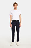 Erkek Regular Fit Rahat Kesim Kanvas Lacivert Pantolon