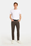 Erkek Regular Fit Rahat Kesim Kanvas Haki Pantolon