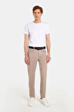 Erkek Regular Fit Rahat Kesim Kanvas Taş Pantolon
