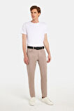 Erkek Regular Fit Rahat Kesim Kanvas Taş Pantolon