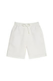 Erkek Regular Rahat Kesim Beli Lastikli ve Kordonlu Yandan Cepli Ekru Bermuda Şort