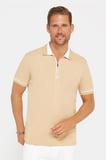 Erkek 5'li Paket Lacivert-Haki-Yeşil-Vizon-Gri Slim Fit Dar Kesim Pamuklu Düz Fermuarlı Pike Polo Yaka Tişört
