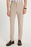 Erkek Slim Fit Dar Kesim Chino Yandan Cepli Pamuklu Taş Pantolon