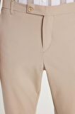 Erkek Slim Fit Dar Kesim Chino Yandan Cepli Pamuklu Taş Pantolon