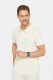 Erkek 5'li Paket Siyah-Sarı-Haki-Ekru-Kahverengi Slim Fit Pamuklu Düz Pike Polo Yaka Tişört