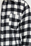 Erkek Slim Fit Dar Kesim Uzun Kollu Cepli Kareli Dama Desenli Kışlık Oduncu Gömlek