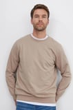 Erkek 3'lü Koyu Gri-Taş-Mavi Relax Fit Rahat Kesim %100 Pamuk 2 İplik Bisiklet Yaka Sweatshirt