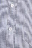 Erkek Slim Fit Dar Kesim %100 Pamuk Düğmeli Yaka Çizgili Uzun Kollu Cepli Keten Lacivert Gömlek
