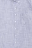 Erkek Slim Fit Dar Kesim %100 Pamuk Düğmeli Yaka Çizgili Uzun Kollu Cepli Keten Efektli Lacivert Gömlek