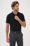 Erkek Slim Fit Dar Kesim Premium Seri %100 Pamuk Yumuşak Dokulu Merserize Siyah Polo Yaka Tişört