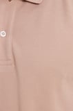Erkek Slim Fit Dar Kesim %100 Pamuk Kısa Kollu Polo Yaka Bej Tişört