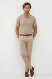 Erkek Slim Fit Dar Kesim Premium Seri %100 Pamuk Yumuşak Dokulu Merserize Kahve Polo Yaka Tişört 