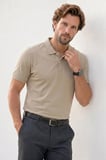 Erkek Slim Fit Dar Kesim Premium Seri %100 Pamuk Yumuşak Dokulu Merserize Kahve Polo Yaka Tişört 