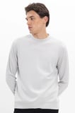 Erkek Standart Fit Normal Kesim Uzun Kollu Ekstra Soft Modal Kumaş Bisiklet Yaka Taş Sweatshirt