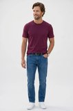 Erkek Regular Fit Klasik Kesim Ekstra Soft Modal Kumaş Bisiklet Yaka Kısa Kollu Bordo Tişört