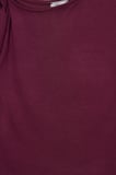 Kadın Slim Fit Dar Kesim Kısa Kollu Kayık Yaka Bordo Bluz