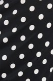 Kadın Slim Fit Dar Kesim Puantiyeli Dantel Detaylı Asimetrik Siyah Etek