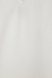 Kadın Slim Fit Dar Kesim Fitilli V Yaka Ekru Askılı Bluz ve Beli Bağlamalı Ekru Şort Takım