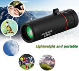 Çocuklar için Eğitici 2 li set -Işıklı Minİ Cep Boy Zoomlu El Mikroskop Seti + 2000x25 Mini El Dürbünü (Başlangıç Seti)
