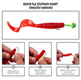 Silikon Kurt Sahte Yem - 60mm - Sarı/Beyaz - Yumy (18065-463)