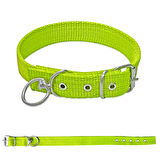 Savex Dokuma Köpek Boyun Tasması Yeşil 2.5*50 cm