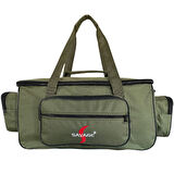 Çok Amaçlı Malzeme Çantası - Büyük - Haki - 35021 - Balıkçı Çantası - Seyahat Çantası