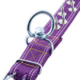 Dokuma Çivili Köpek Boyun Tasması - 5*80 cm - Mor