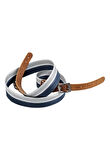 Tüfek Askı Kayışı - Savage - 3.5 cm Kolon - Beyaz/Lacivert