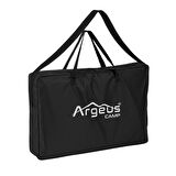 4 Adet Katlanır Kamp Sandalyesi ve Masa Seti - Rest - Taşıma Çantalı - Haki - 130 KG Taşıma