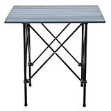 4 Adet Katlanır Kamp Sandalyesi ve Alüminyum Masa Seti - Rock Dark - Bej - Taşıma Çantalı