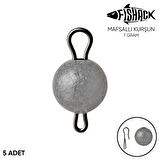 Mafsallı Kurşun - Hareketli İğne Kurşunu - Fishack - 7 Gram - 5'li Paket