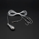 3 İğneli Kurşunlu Beden Takımı - Dip Beden Oltası - Fırdöndülü - 10 gr - 5 Adet