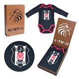 Beşiktaş Kartal Yuvası Orjinal Lisanslı Uzun Kol Zıbın Body Siyah