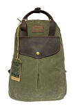 Vintage Deri Kanvas Su Geçirmez Disayn Unisex Gezi Okul Kamp Seyahat Sırt Çantası 28x39cm