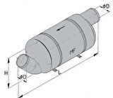 Vetus MF Muffler Tip MF90 13 L