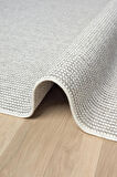 Beyaz  Gri Yumuşak Dokulu Halı Kilim Salon Mutfak Koridor Yolluk Dokuma Makine Halısı 047