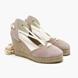 Bucky Pudra Kadın Dolgu Topuk Süet Espadril