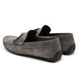 Daron Gri Erkek Süet Loafer