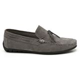 Daron Gri Erkek Süet Loafer