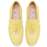 Jaida Sarı Kadın Deri Loafer