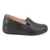 Avery Siyah Kadın Günlük Deri Ayakkabı