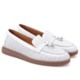 Breana Beyaz Kadın Günlük Deri Ayakkabı