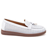 Breana Beyaz Kadın Günlük Deri Ayakkabı