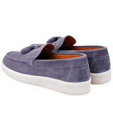Laurel Gri Erkek Süet Deri Loafer