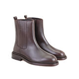 Luana Kahve Kadın Deri Bot