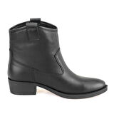 Vaveyla Siyah Kadın Deri Bot