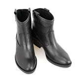 Vaveyla Siyah Kadın Deri Bot